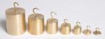 INDIVIDUAL HOOKED MASS, BRASS, 200G, EACH,  MLS - WHB200 #